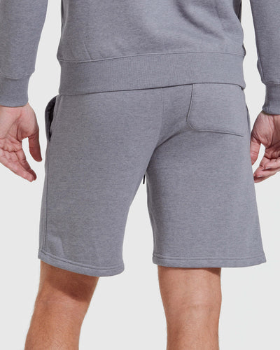 Fleece French Terry Shorts - Heather Gray