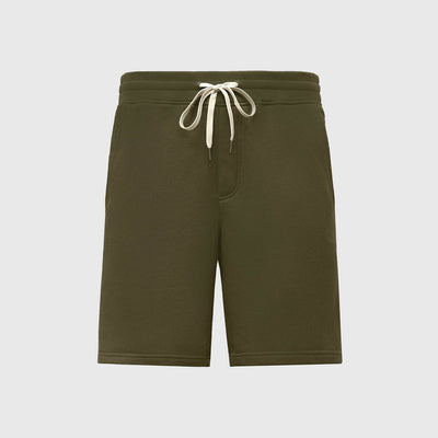Fleece French Terry Shorts - Military Green