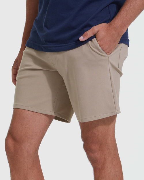 Khaki Commuter Shorts