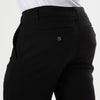 7 Black Comfort Knit Chino Shorts with slim-fit style and welted back pocket.