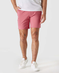 True Classic7" Rosewood Comfort Knit Chino Shorts