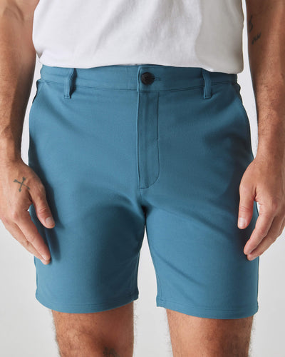 7" Comfort Knit Chino Shorts - Sapphire