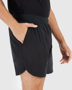 True Classic7" Black Active Training Shorts