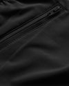 7 Black Active Training Shorts 2.0 showing zippered pocket detail.