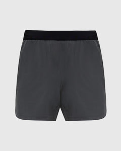 True Classic7 Carbon Active Training Shorts 2.0 with black waistband and center slit.