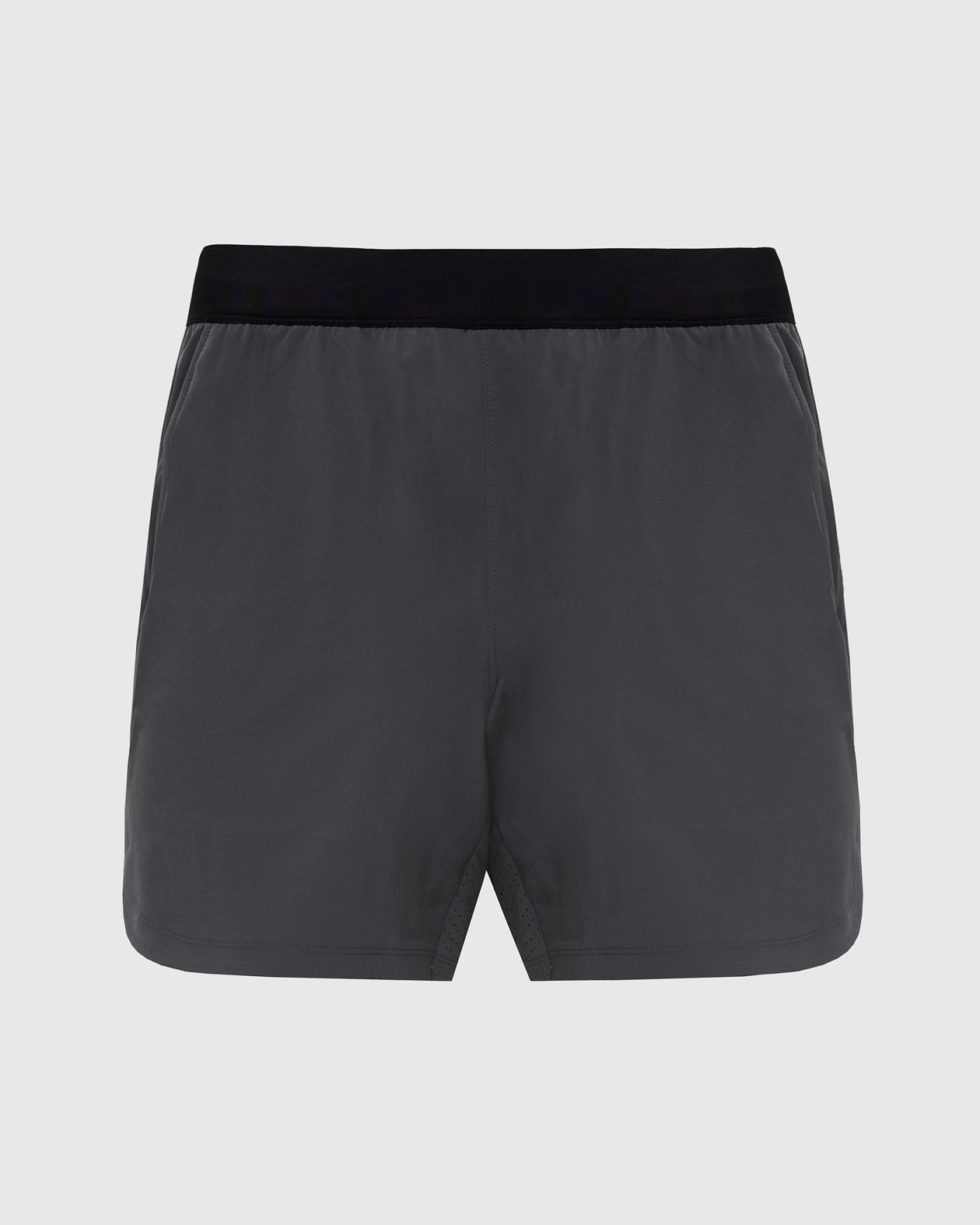 7 Carbon Active Training Shorts 2.0 with black waistband and center slit.
