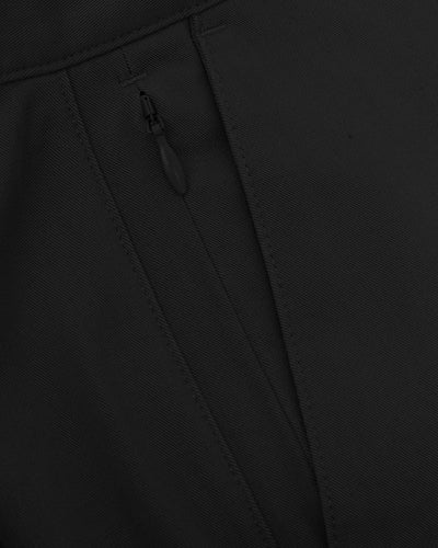 Pantalones cortos de sarga clásicos negros de 9"