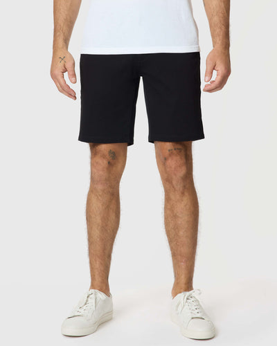 Pantalones cortos de sarga clásicos negros de 9"
