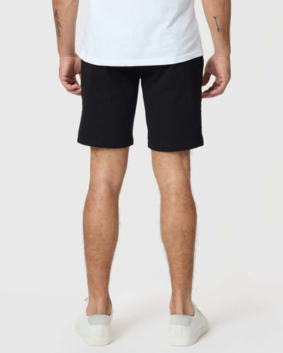 Pantalones cortos de sarga clásicos negros de 9"