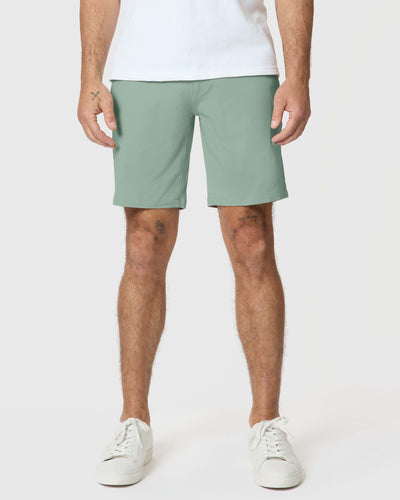 23 cm Klassische Twill‑Shorts in Meadow