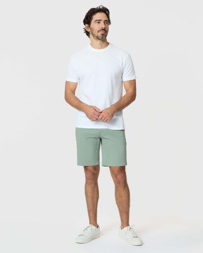 23 cm Klassische Twill‑Shorts in Meadow