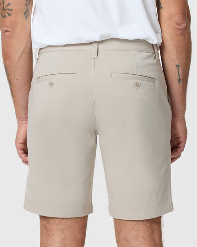 23 cm klassische Twill‑Shorts in Sandstone