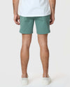Man wearing 7 Moss Classic Twill Shorts, showcasing comfort and style.