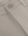 7 Sandstone Classic Twill Shorts waistband with button, loop, and fly placket.