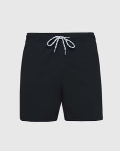 True Classic6" Black Swim Trunk