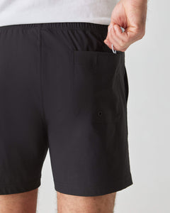 True Classic6" Black Swim Trunk