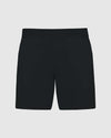 Black 2 In 1 Training Short with elastic waistband and mid-thigh length.