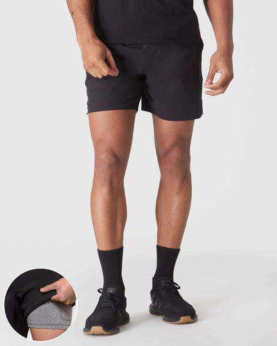 Black & Voyager 7" 2-In-1 Active Training Shorts 2-Pack