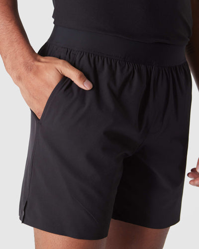 7" 2-in-1 Training Shorts - Black
