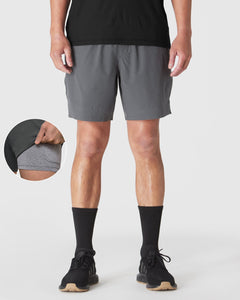 True ClassicCarbon 7" 2-in-1 Training Shorts