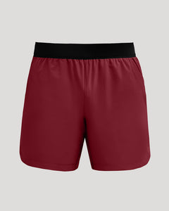 True Classic7 Auburn Active Training Shorts 2.0 with black waistband and zippered pockets.
