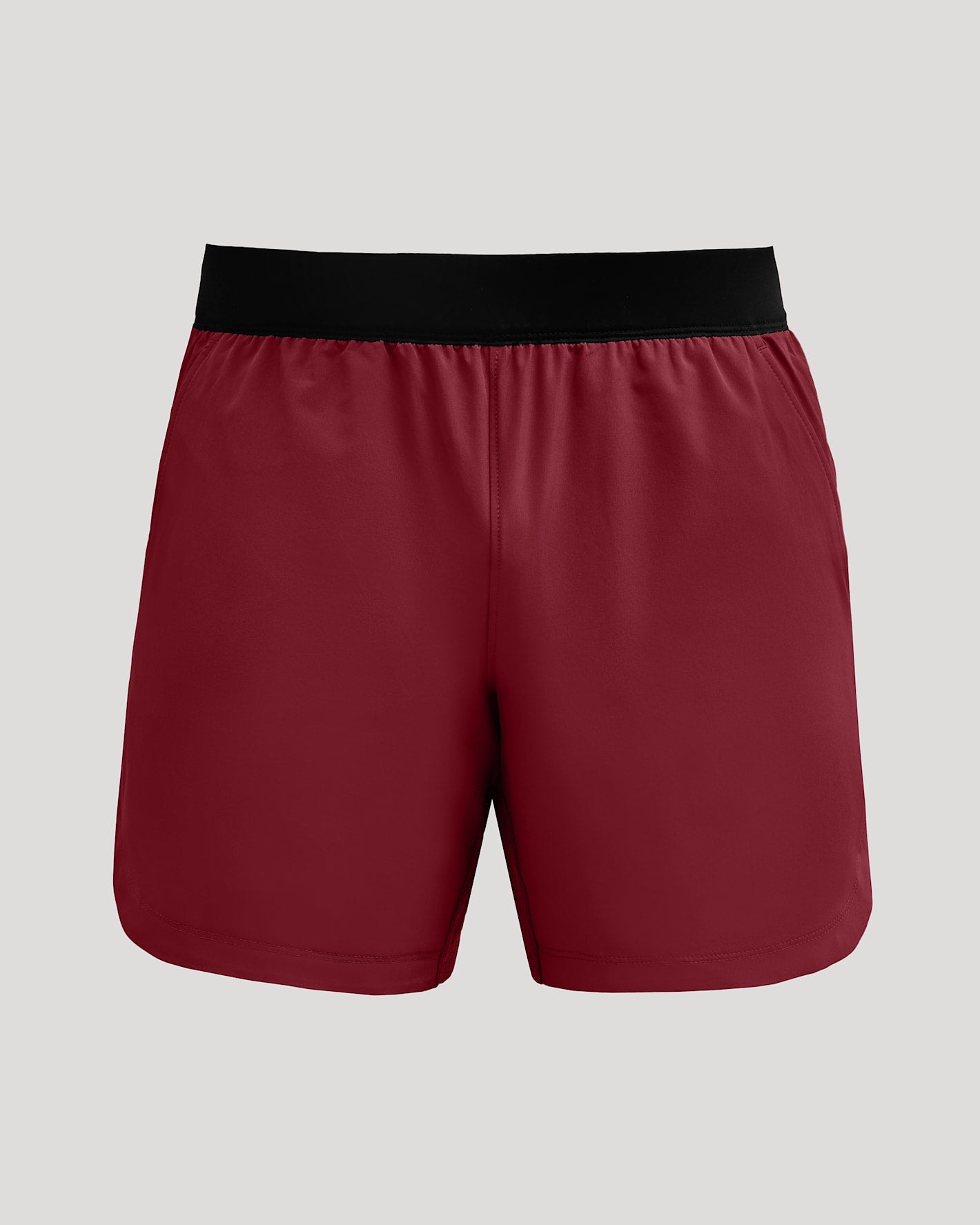 7 Auburn Active Training Shorts 2.0 with black waistband and zippered pockets.