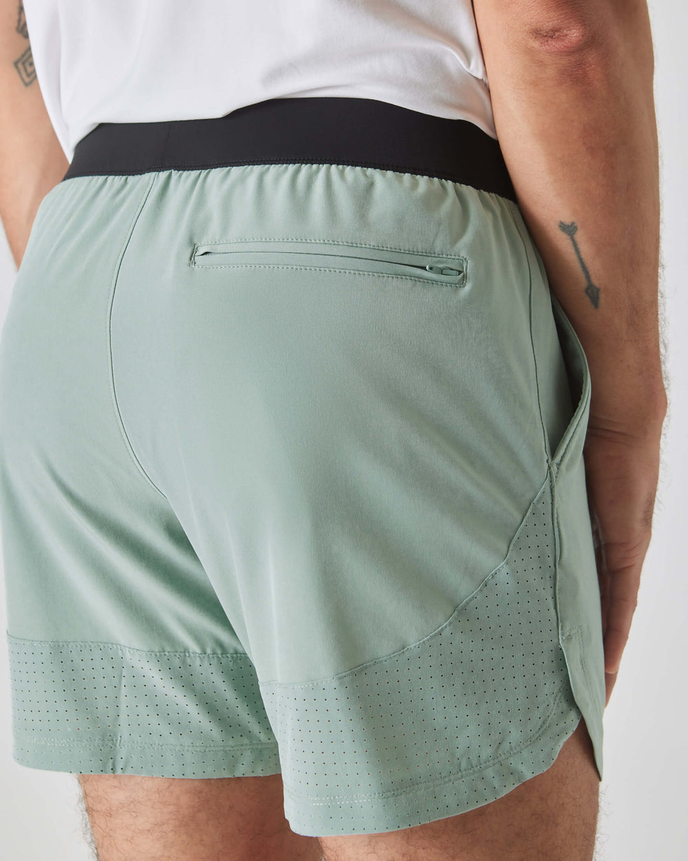 7" Slate Green  Active Training Shorts