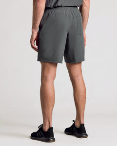 True Classic9 All Carbon Active Quick Dry Shorts 3-Pack on model, rear view.