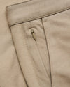 9 Khaki Chino Shorts 2.0 with zippered pocket stitching detail.