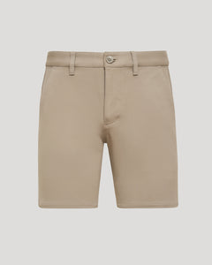 True Classic7 Khaki Chino Shorts 2.0 with pockets and belt loops.