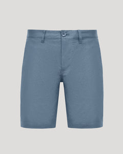 True Classic9 Fiord Linen Shorts with button-zip fly, belt loops, side seams.