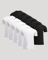 Black & White Short Classic Crew Neck 10-Pack