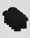 All Black Short Active Crew Neck 10-Pack
