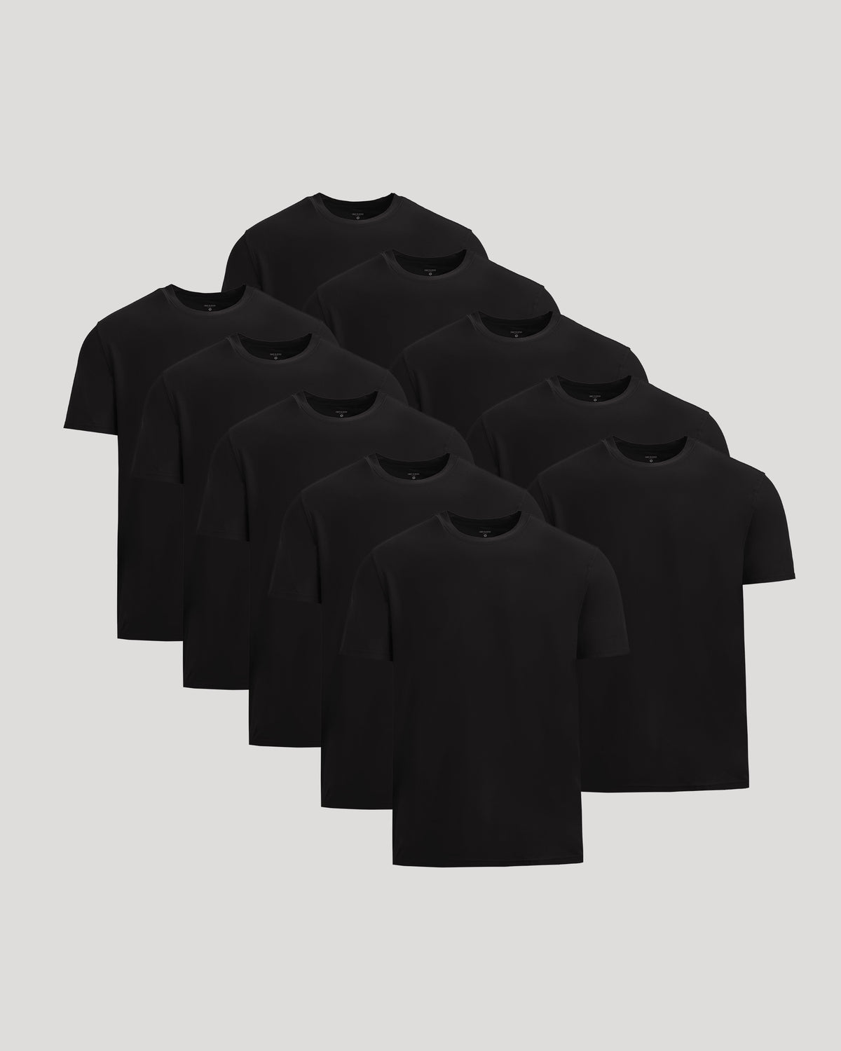 All Black Short Active Crew Neck 10-Pack