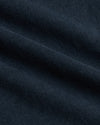 Boys' Navy Classic Curved Hem Crew Neck fabric close-up.