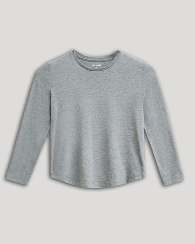 Boys' Long Sleeve Crew - Heather Gray