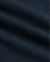 Boys' Navy Classic Long Sleeve Curved Hem Crew close-up showing knit fabric.