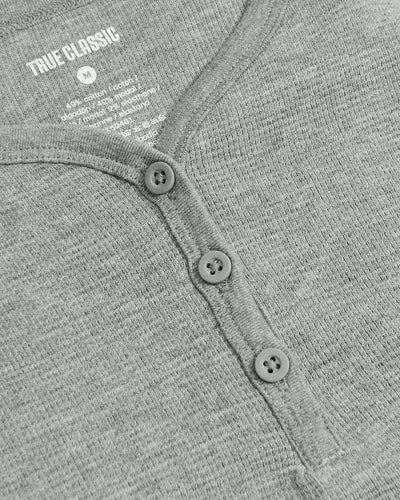 Girls Long Sleeve Boxy Waffle Henley