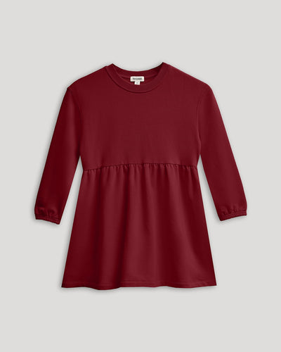 Girls Long Sleeve Fleece Dress