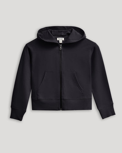 Girls Cropped Zip Hoodie