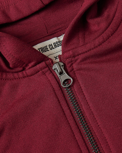 Girls Cropped Zip Hoodie