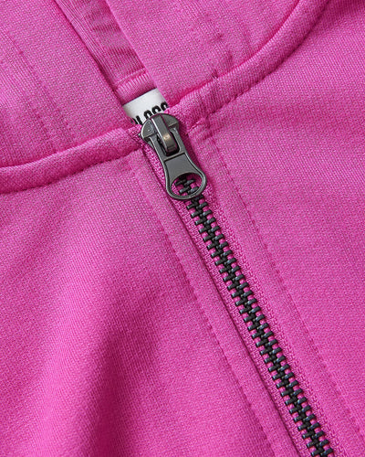 Girls Cropped Zip Hoodie