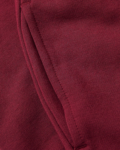 Dark Maroon Slouch Pullover Crew & Relaxed Jogger Set