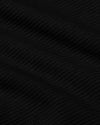 Girls Waffle Wide Leg Pants 3-Pack, black ribbed knit close-up.