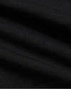 Close-up of Girls All Black Foldover Legging 2-Pack fabric texture.