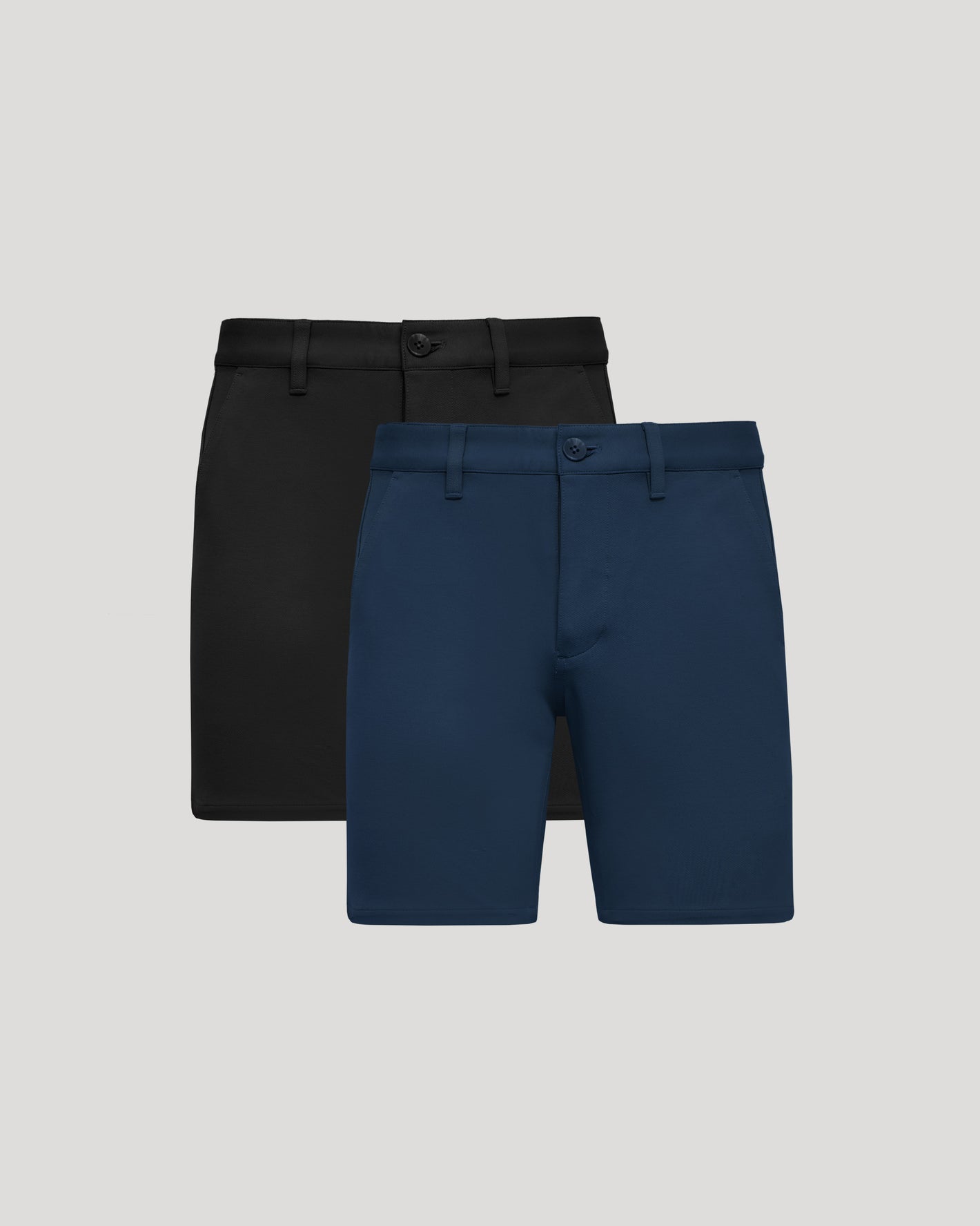 7 Navy & Black Chino Shorts 2-Pack on display.