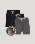9" Shorts Activos de Secado Rápido Paquete de 3