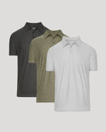 Active Short Sleeve Polo 3-Pack