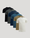 Active V-Neck 6-Pack of short-sleeve, breathable men's T-shirts.