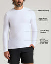 White Active Long Sleeve Crew T-Shirt